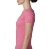 Next Level Women's Hot Pink Deep V-Neck Tee
