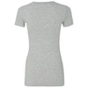 Next Level Women's Heather Gray Deep V-Neck Tee