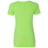 Next Level Women's Neon Green Deep V-Neck Tee