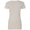 Next Level Women's Oatmeal Deep V-Neck Tee