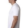 Next Level Men's White Premium Fitted CVC Crew Tee