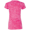 Next Level Women's Shocking Pink Burnout Tee
