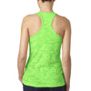 Next Level Women's Neon Green Burnout Racerback Tank