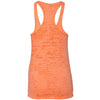 Next Level Women's Neon Orange Burnout Racerback Tank