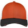 New Era Black/Deep Orange/White Vintage Mesh Cap