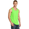 Port & Company Men's Neon Green Core Cotton Tank Top