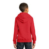 Port & Company Youth Bright Red Fan Favorite Fleece Pullover Hooded Sweatshirt