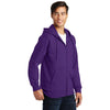 Port & Company Men's Team Purple Fan Favorite Fleece Full-Zip Hooded Sweatshirt