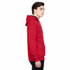 Champion Men's Sport Red/Athletic Heather for Team 365 Cotton Max 9.7-Ounce Pullover Hood