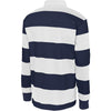 Sport-Tek Men's True Navy/White Classic Long Sleeve Rugby Polo