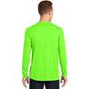 Sport-Tek Men's Neon Green Long Sleeve PosiCharge Competitor Cotton Touch Tee