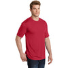 Sport-Tek Men's Deep Red PosiCharge Competitor Cotton Touch Tee