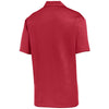 Sport-Tek Men's Deep Red Embossed PosiCharge Tough Polo