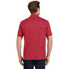 Sport-Tek Men's Deep Red Embossed PosiCharge Tough Polo