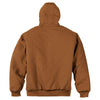CornerStone Men's Brown Tall Duck Cloth Hooded Work Jacket