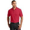 Port Authority Men's Rich Red Tall Core Classic Pique Polo