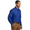 Port Authority Men's True Royal Long Sleeve Carefree Poplin Shirt