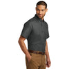Port Authority Men's Graphite Short Sleeve Carefree Poplin Shirt