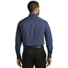 Port Authority Men's Navy/Heritage Blue Micro Tattersall Easy Care Shirt