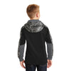 Sport-Tek Youth Black/Black Sport-Wick Mineral Freeze Fleece Colorblock Hooded Pullover