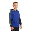 Sport-Tek Youth True Royal/True Royal Sport-Wick Mineral Freeze Fleece Colorblock Hooded Pullover