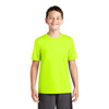 Sport-Tek Youth Neon Yellow PosiCharge Tough Tee