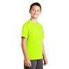 Sport-Tek Youth Neon Yellow PosiCharge Tough Tee