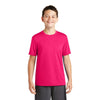 Sport-Tek Youth Pink Raspberry PosiCharge Tough Tee