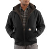 Carhartt Men's Black Collinston Brushed Fleece Sherpa Lined Sweatshirt