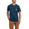 Carhartt Men's Tall Light Huron Heather Force Cotton Short Sleeve T-Shirt