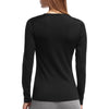 Icebreaker Women's Black Oasis Long Sleeve Crewe