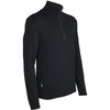 Icebreaker Men's Black Original Long Sleeve Half Zip