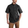 Carhartt Men's Black Foreman Solid Short Sleeve Work Shirt
