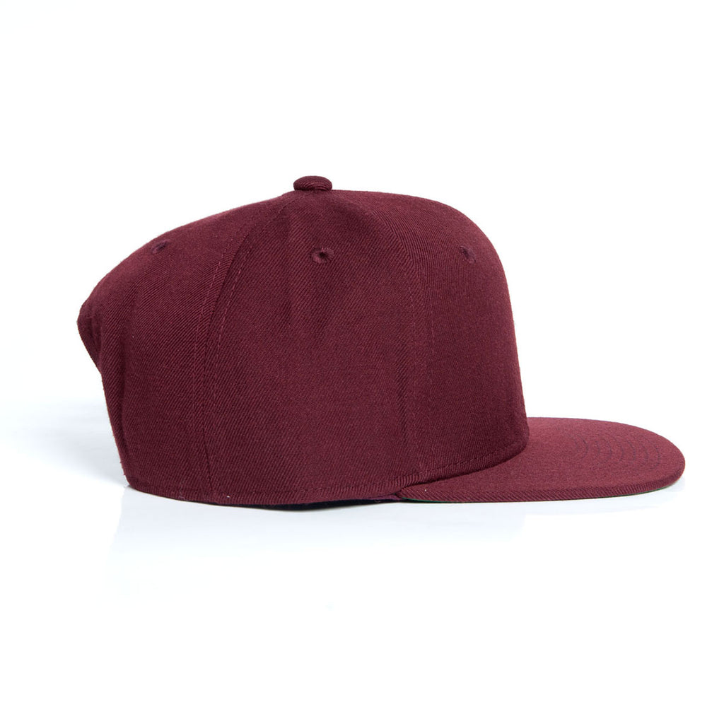 AS Colour Burgundy Trim Snapback Cap