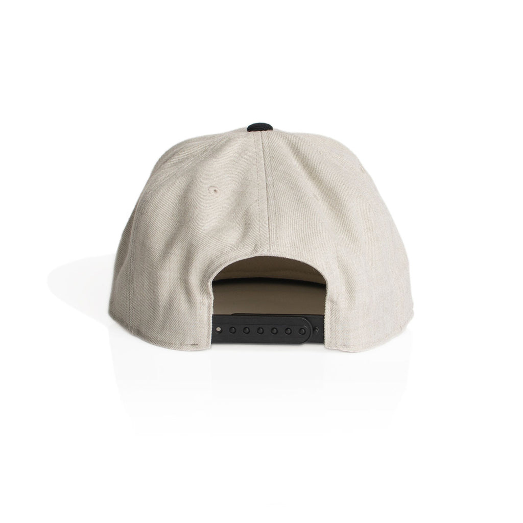 AS Colour Natural Marle/Black Frack Snapback Cap