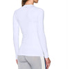 Under Armour Women's White ColdGear Fitted Long Sleeve Crew