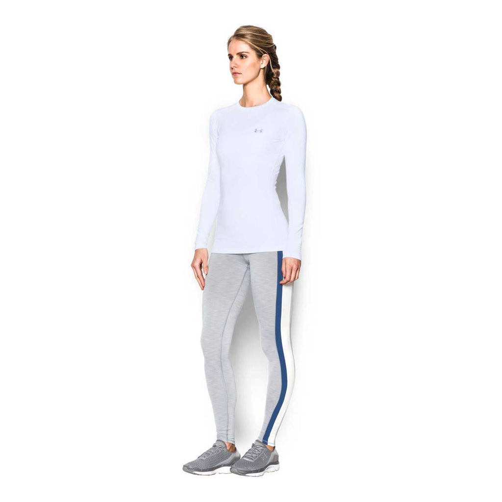 Under Armour Women's White ColdGear Fitted Long Sleeve Crew