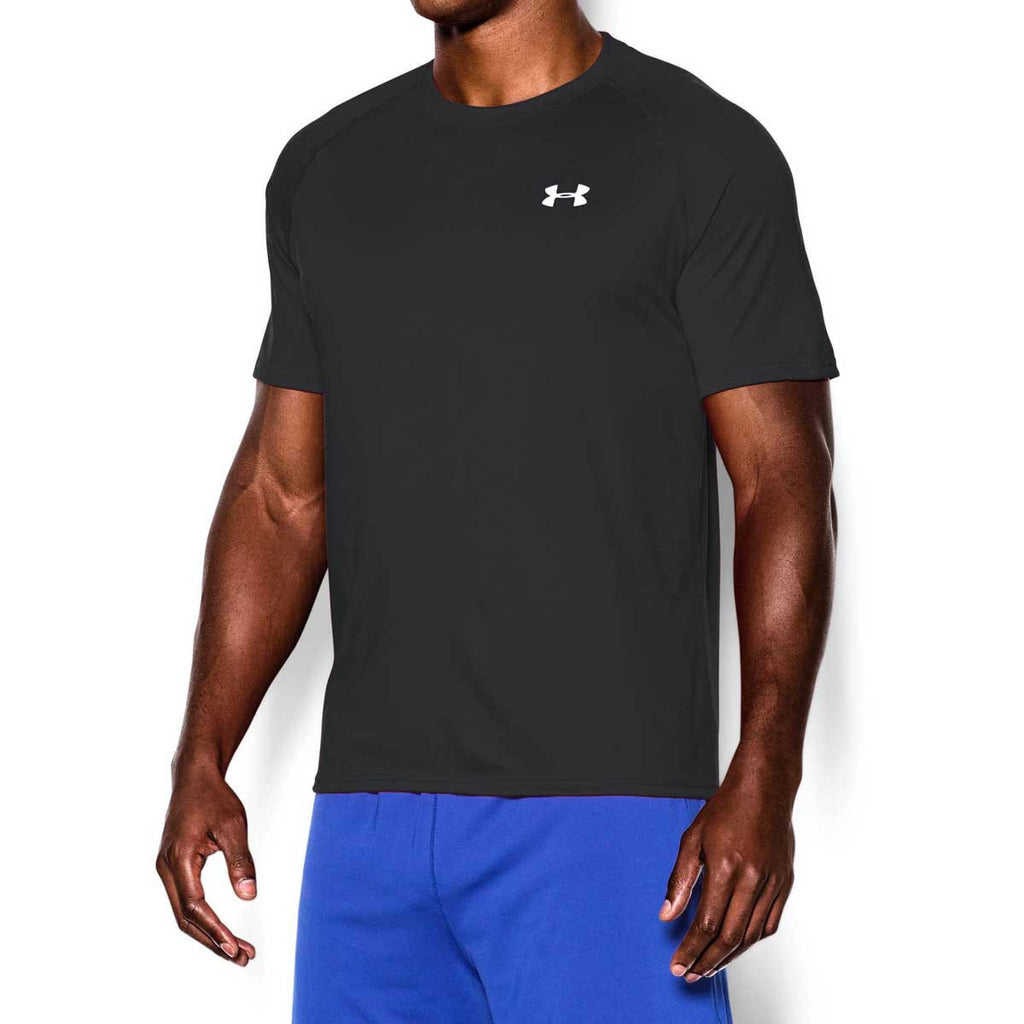 Under Armour Men's Black/White Tech Short Sleeve T-Shirt
