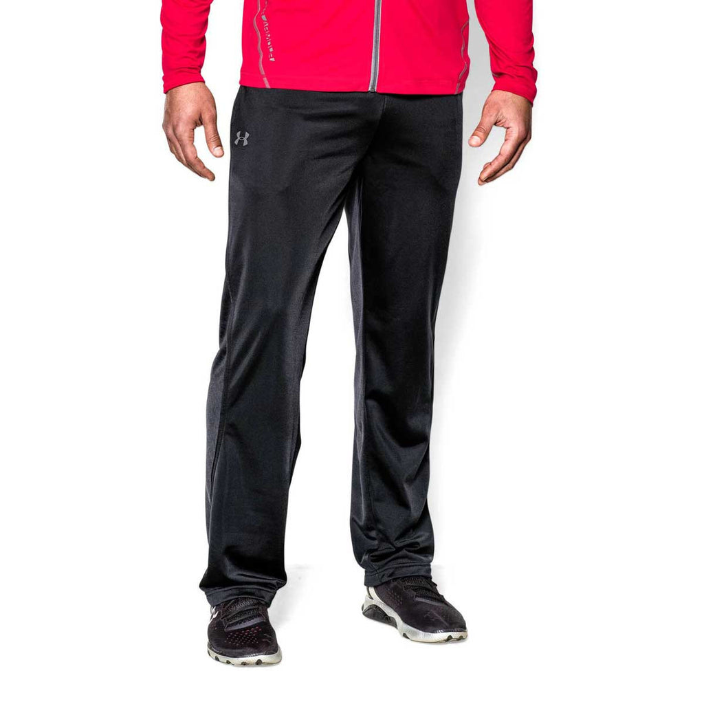 Under Armour Men's Black Relentless Straight Leg Warm-Up Pants