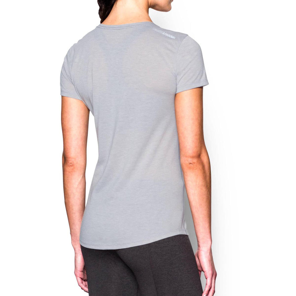 Under Armour Women's True Grey Heather UA Streaker Short Sleeve T-Shirt