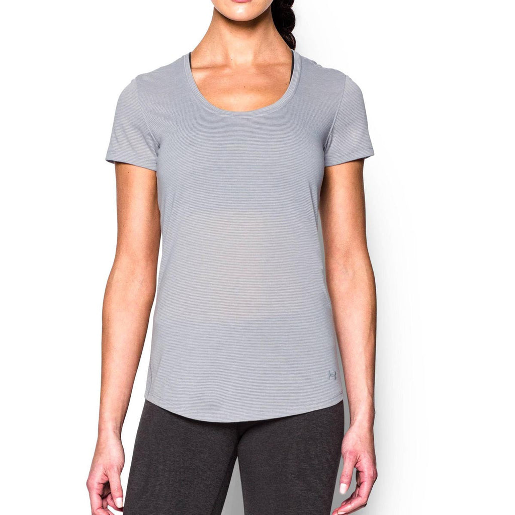 Under Armour Women's True Grey Heather UA Streaker Short Sleeve T-Shirt