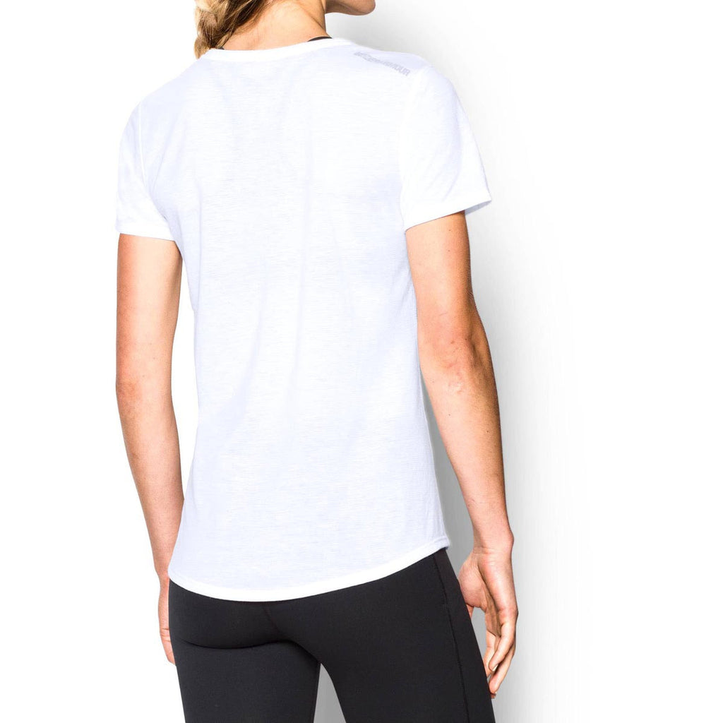 Under Armour Women's White UA Streaker Short Sleeve T-Shirt