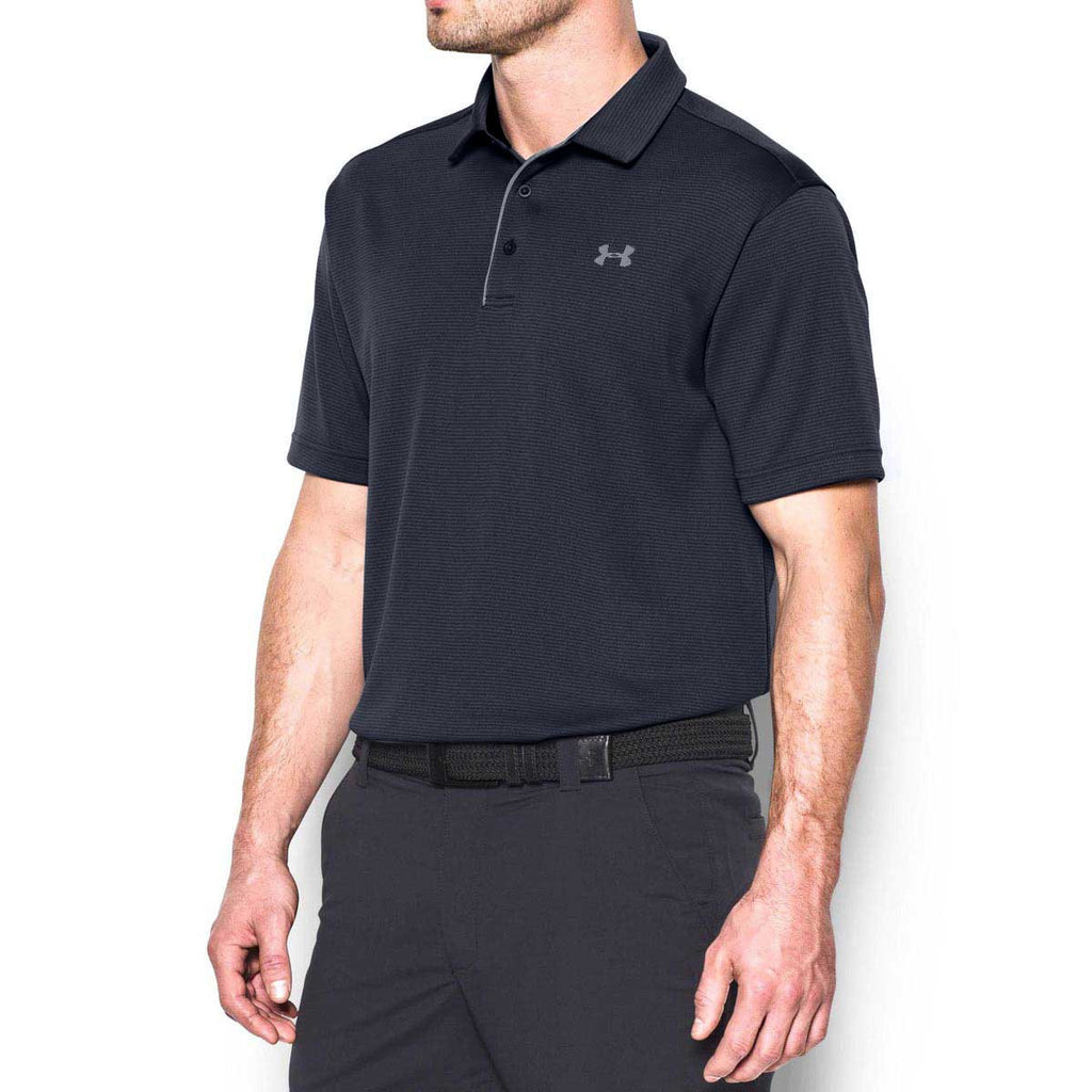 Under Armour Men's Black/Graphite Tech Polo