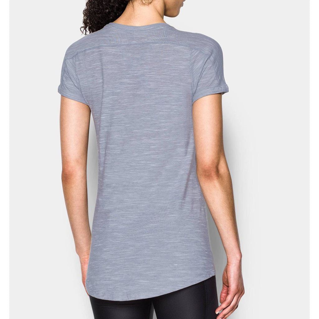 Under Armour Women's True Gray Heather Stadium T-Shirt