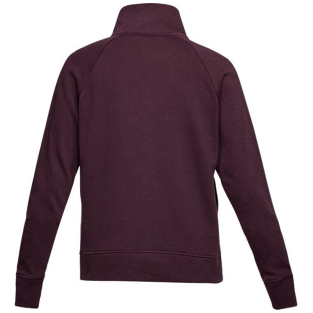 Under Armour Women's Raisin Red French Terry 1/2 Zip