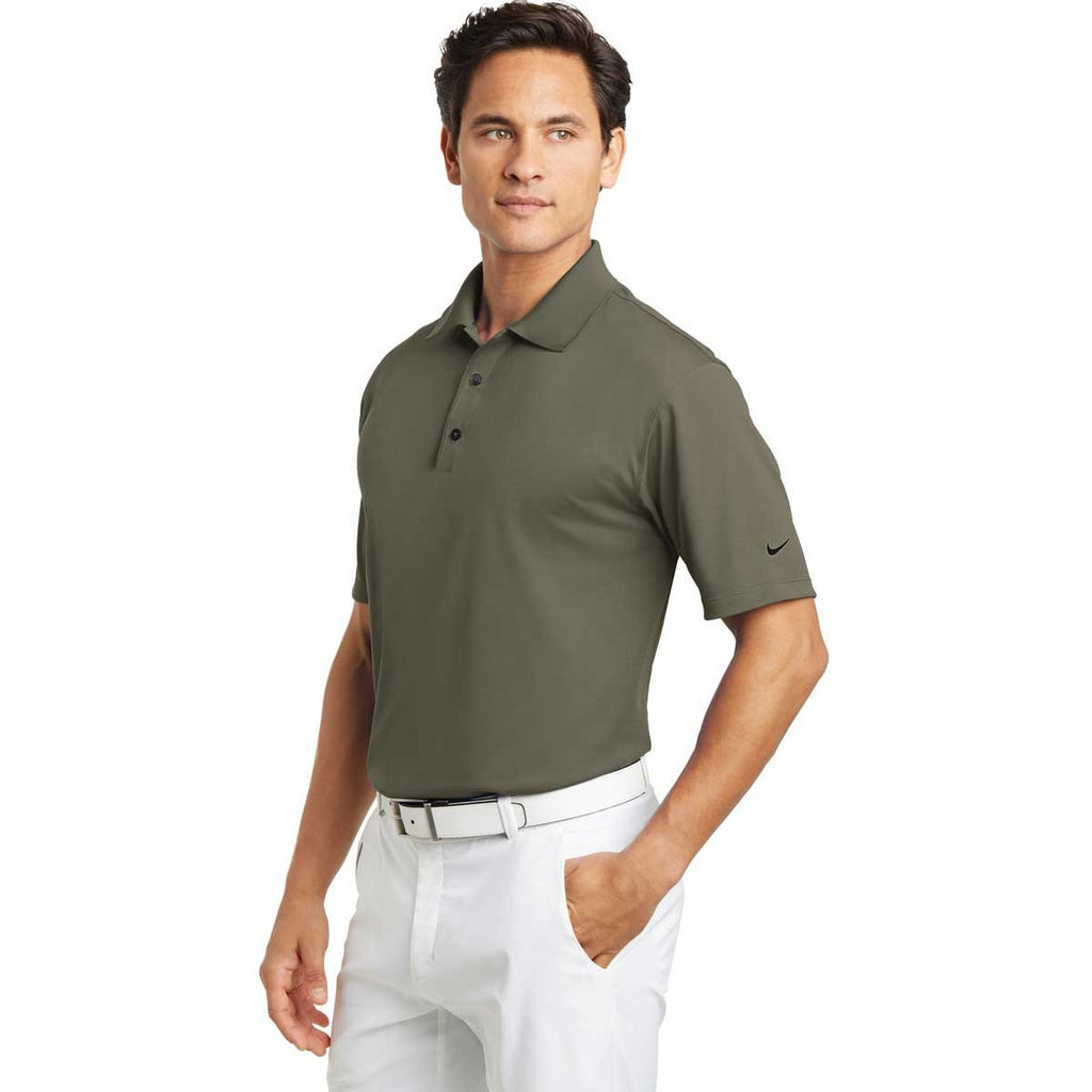 Nike Men's Olive Khaki Tech Basic Dri-FIT Short Sleeve Polo