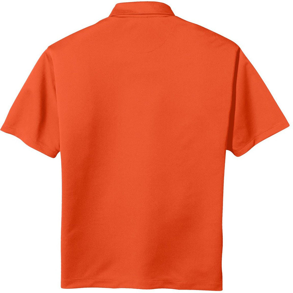 Nike Men's Orange Blaze Basic Dri-FIT Short Sleeve Polo