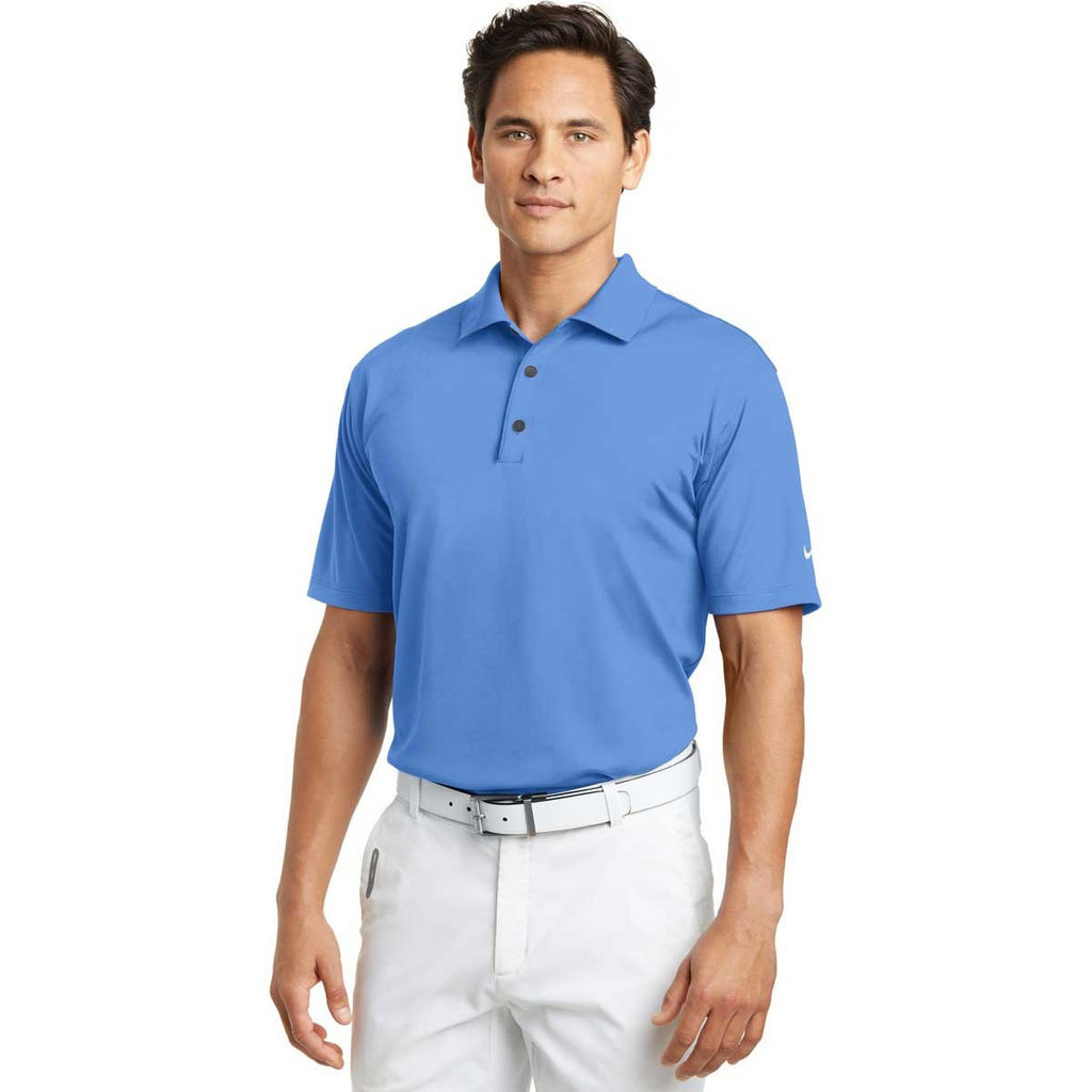 Nike Men's University Blue Tech Basic Dri-FIT Short Sleeve Polo