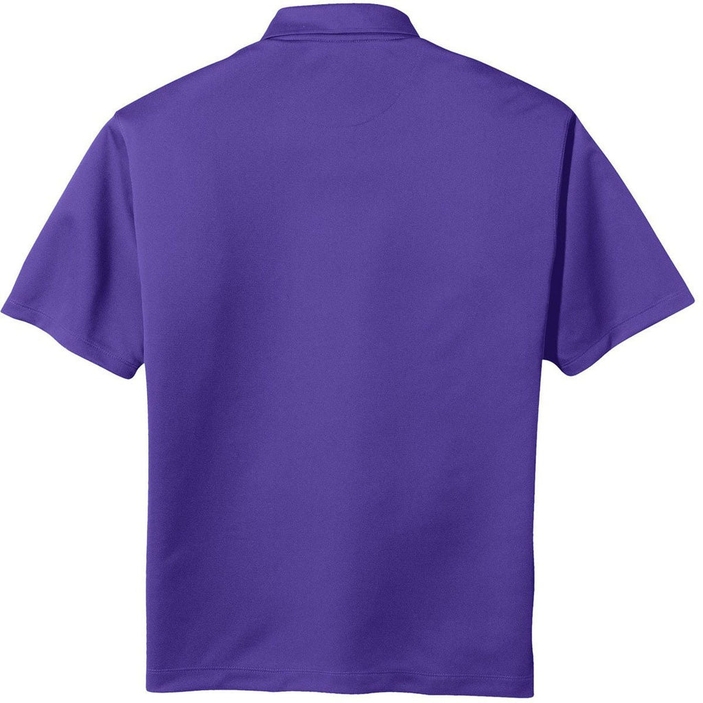 Nike Men's Varsity Purple Tech Basic Dri-FIT Short Sleeve Polo