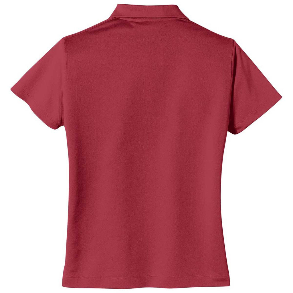 Nike Women's Pro Red Tech Basic Dri-FIT Short Sleeve Polo